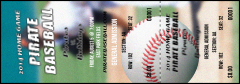 Baseball Schedule Reserved Event Ticket