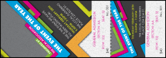 Retro Colors Reserved Event Ticket
