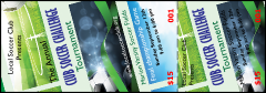Soccer Ribbon Event Ticket