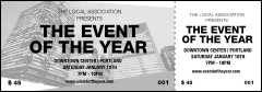 All Purpose buildings Black and White Event Ticket