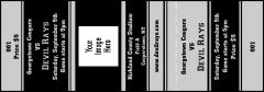 Sports Ticket Black & Silver