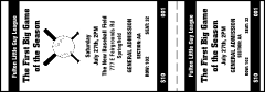 Baseball 001 Reserved Event Ticket