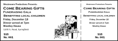 Christmas Black and White General Admission Ticket 001