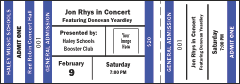 Blue Image General Admission Ticket Blue Image General Admission Ticket