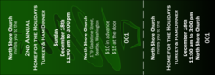 Christmas Tree General Admission Ticket with full bleed