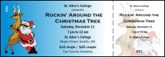 Cool Christmas General Admission Ticket with full bleed