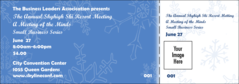 Winter General Admission Ticket with a full bleed