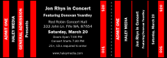Red and Black General Admission Ticket