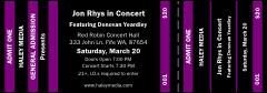 Purple and Black General Admission Ticket Purple and Black General Admission Ticket