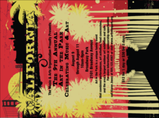 California Invitation (Pink and Yellow)