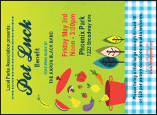 Potluck Benefit Invitation