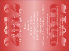 Year Invitation (Red)