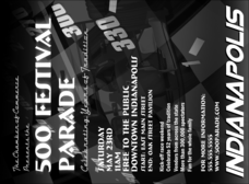 Indianapolis Invitation (black and white)