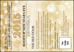 Gold Glitter Post Card