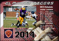 Football Schedule Postcard
