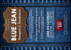 Blue Jeans Postcard
