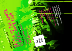 Rock Concert Green Postcard Rock Concert Green Postcard