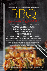 BBQ Retro Chalkboard Poster