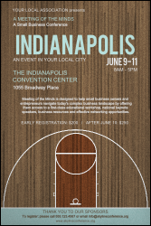 Indianapolis Basketball Poster