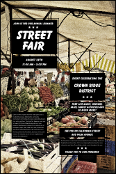 Street Fair Market Poster