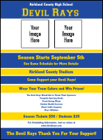 Sports Flyer 002 in Blue and Yellow Sports Flyer 002 in Blue and Yellow