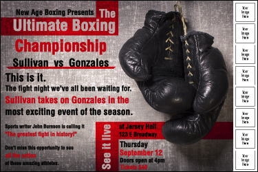 Boxing Gloves Logo Poster Boxing Gloves Logo Poster