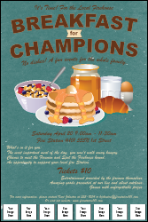 Breakfast Logo Poster