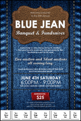 Blue Jeans Logo Poster