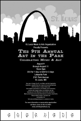 St. Louis Poster (Black & white)