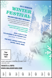 Winter Festival Logo Poster