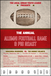 Football Red Logo Poster