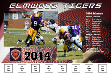 Football Schedule Logo Poster