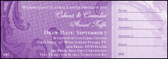 Classic Purple Raffle Ticket