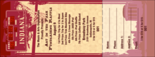 Indiana Raffle Ticket