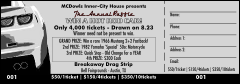 Dream Car Raffle Ticket BW