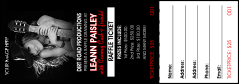 Your Photo Concert Black and Red Raffle Ticket Your Photo Concert Black and Red Raffle Ticket