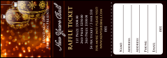 Golden Ornament Raffle Ticket