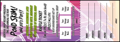 Snowboarding Raffle Ticket