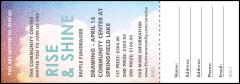 Clouds Raffle Ticket