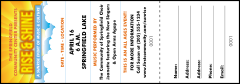 Sunrise Clouds Raffle Ticket