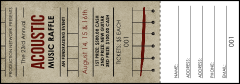 Acoustic Strings Raffle Ticket