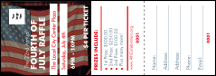 Fourth of July Raffle Ticket