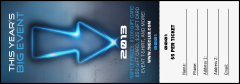 Night Club Neon Raffle Ticket