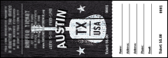 Austin Music Raffle Ticket