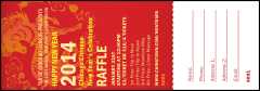 Chinese New Year Raffle Ticket