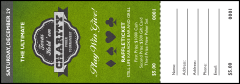 Texas Hold 'Em Raffle Ticket