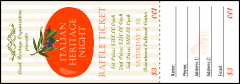 Tuscany Raffle Ticket