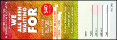 Rainbow Raffle Ticket