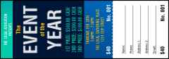 All Purpose Bright Raffle Ticket