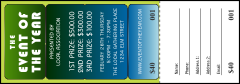 Squares Raffle Ticket
